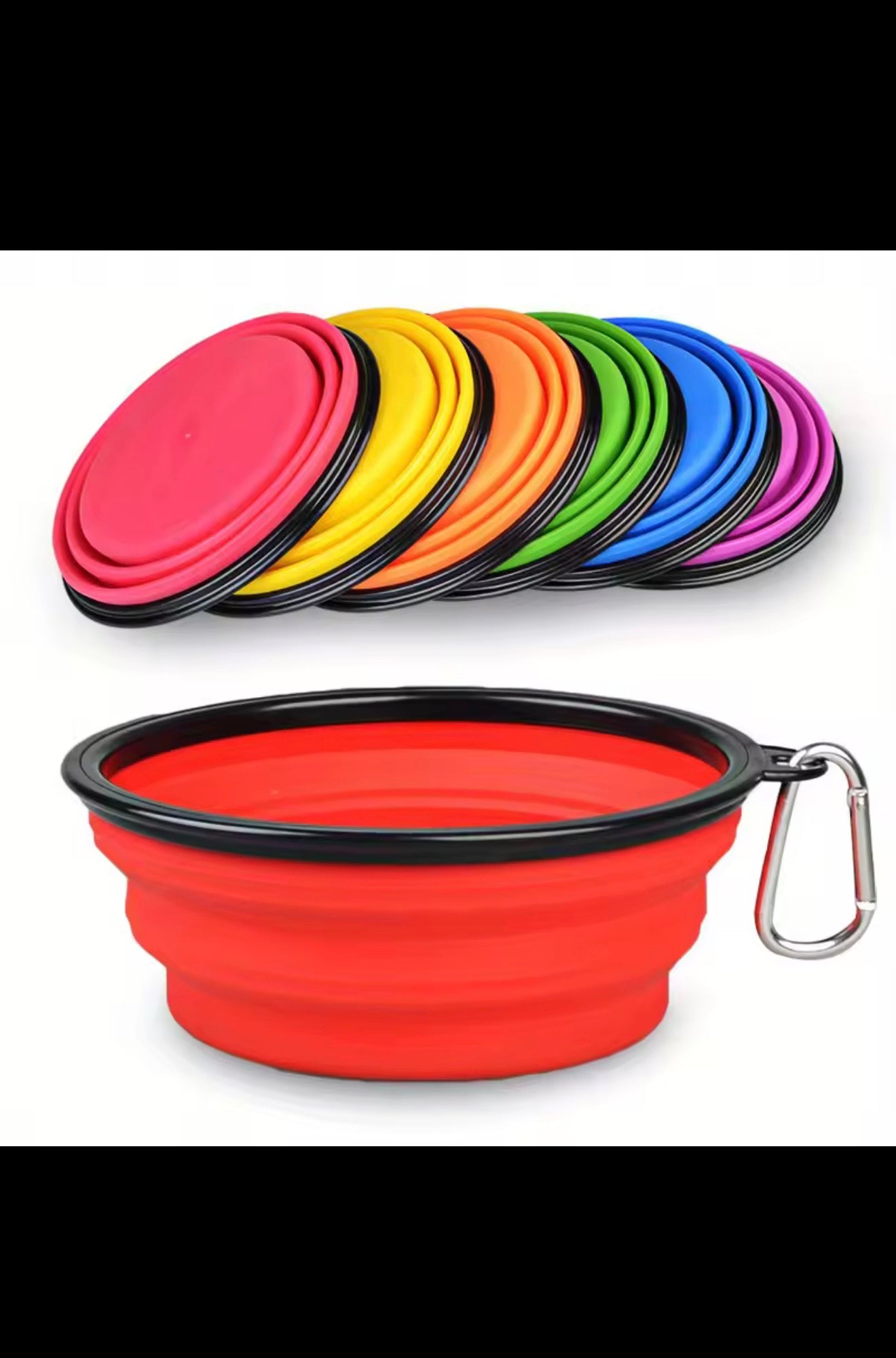 Foldable dog bowl Portable dog travel bowl Water bowl for dog food for walks