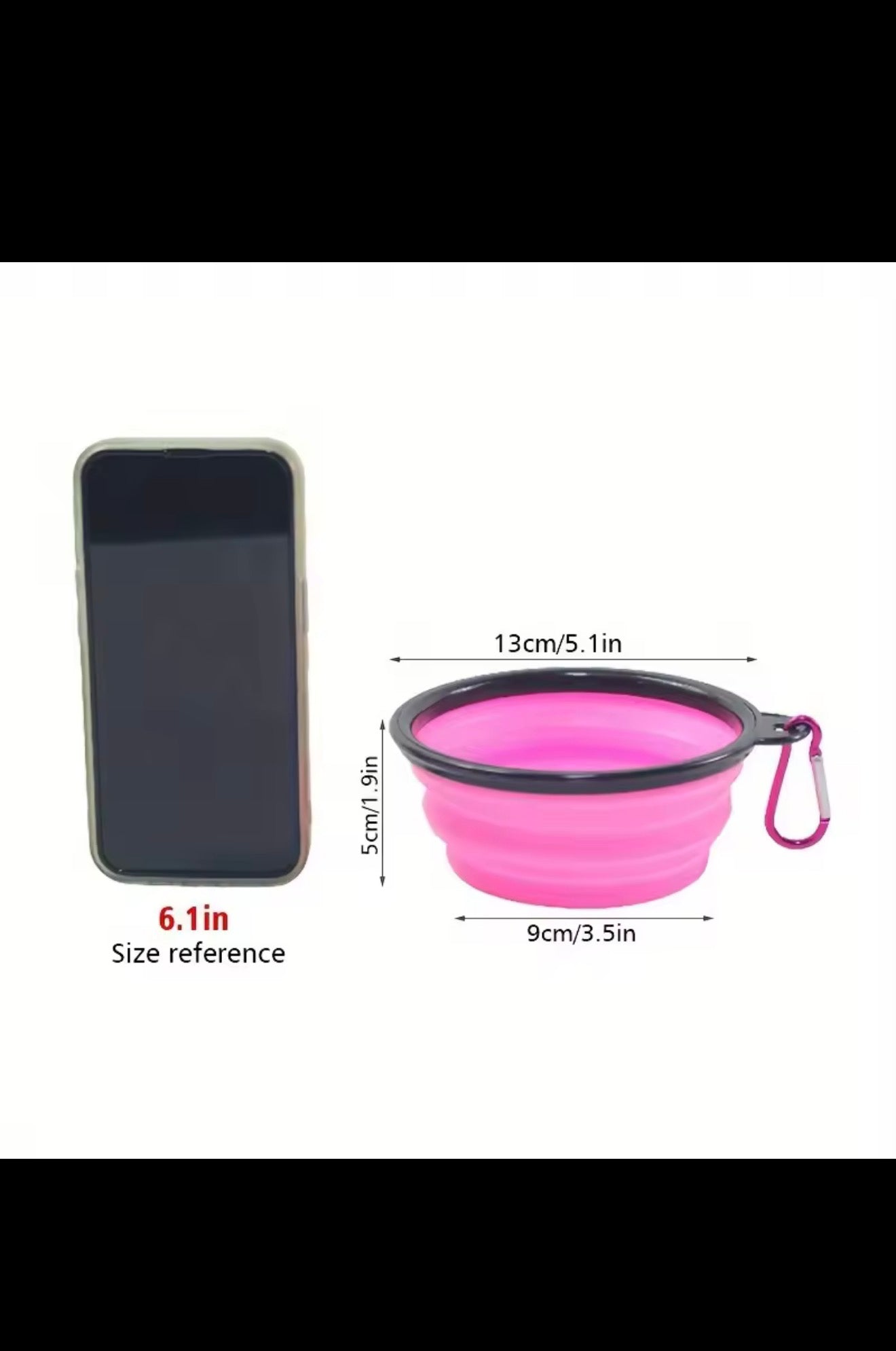 Foldable dog bowl Portable dog travel bowl Water bowl for dog food for walks