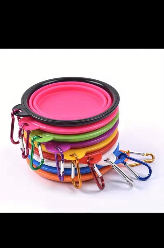 Foldable dog bowl Portable dog travel bowl Water bowl for dog food for walks